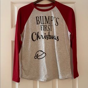Maternity seasonal long sleeve t shirt